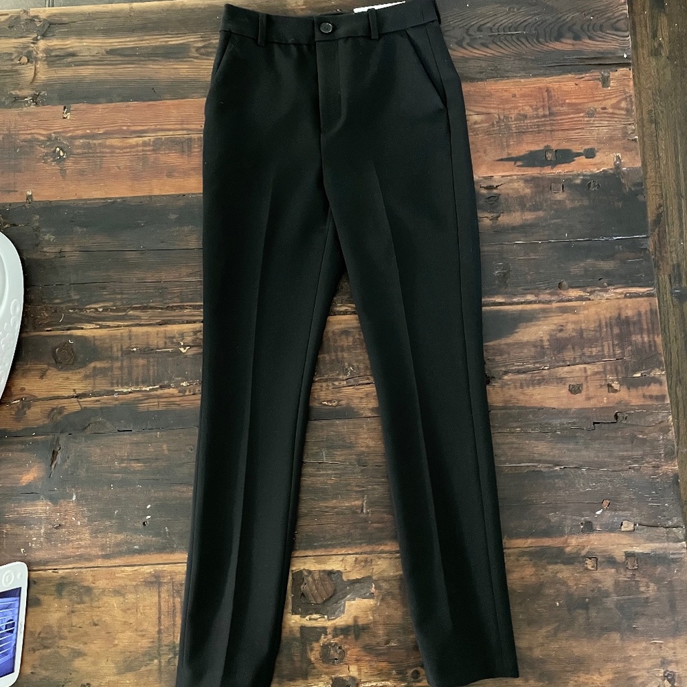 Zara Black High Rise Sculpting Trousers Size EU 34 / USA 2